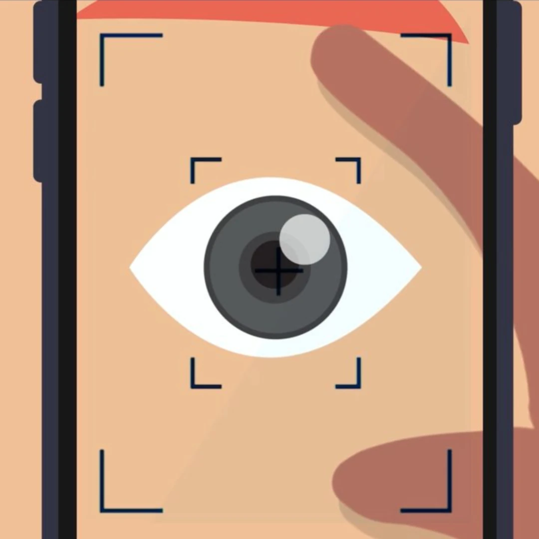 Make sure the eye is wide open, the iris is visible, and not covered by the eyelid.
